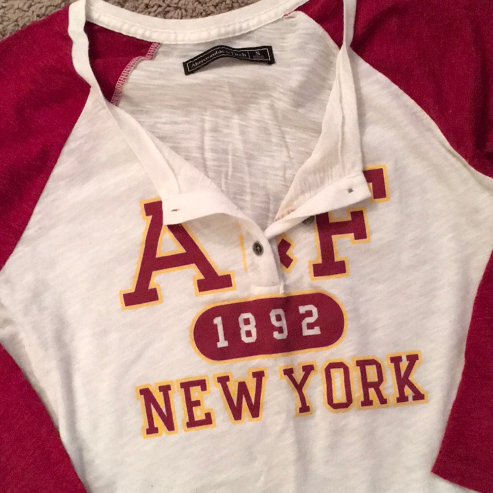 Abercrombie Graphic Baseball Tee